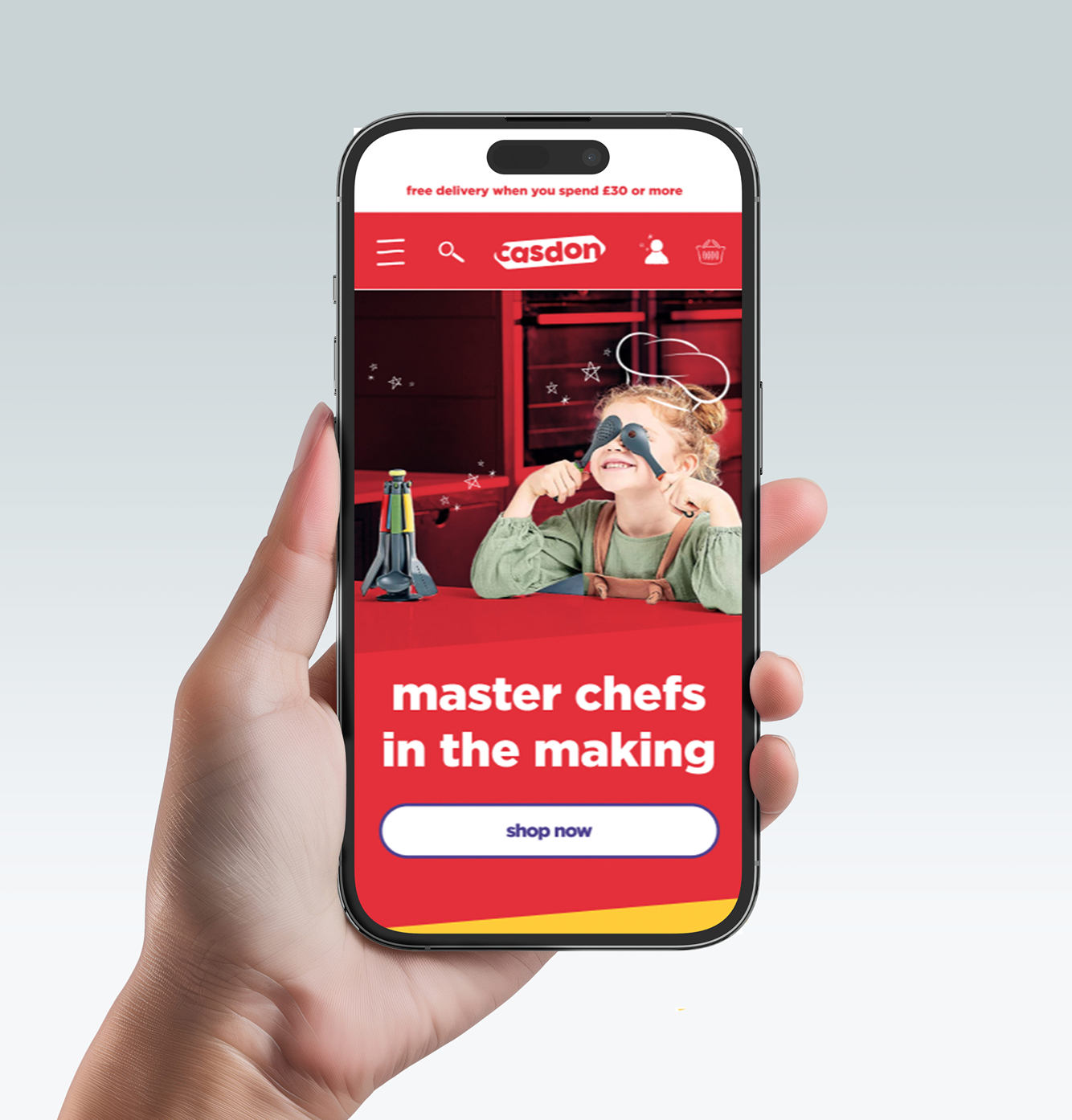 Casdon toys website screen, position 3
