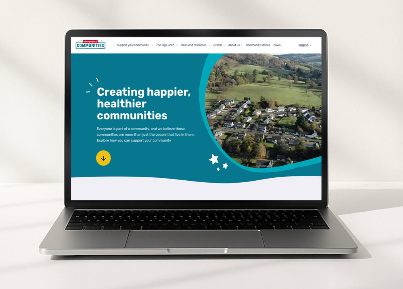 Eden Project Communities website shown across devices